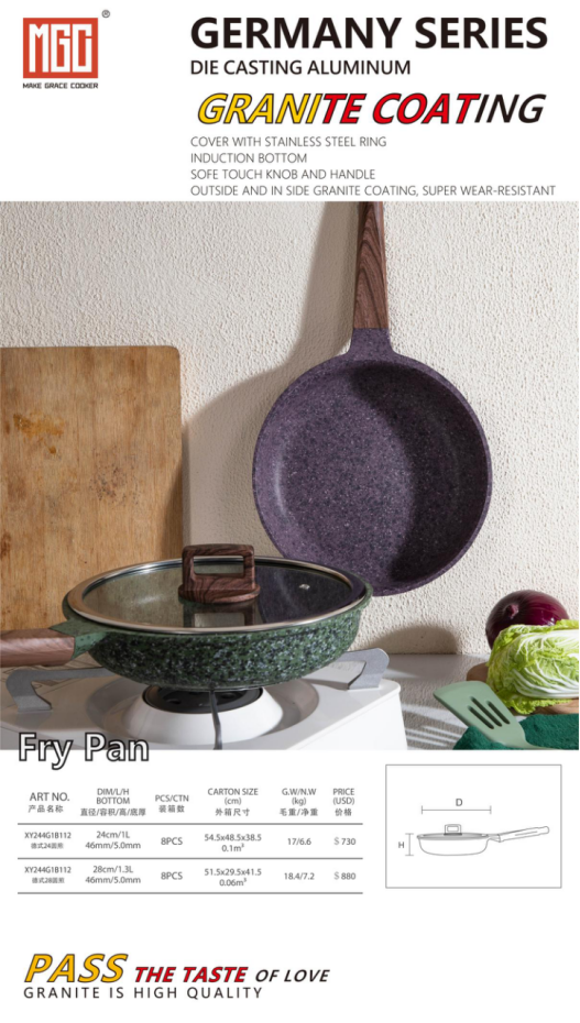 Германия Series-Purple&Green-Fry Pan