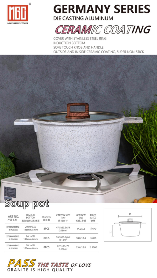 Il-Ġermanja Serje-White-Soppa Pot