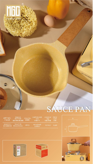 European Series-Macaron Yellow-Sauce Pan