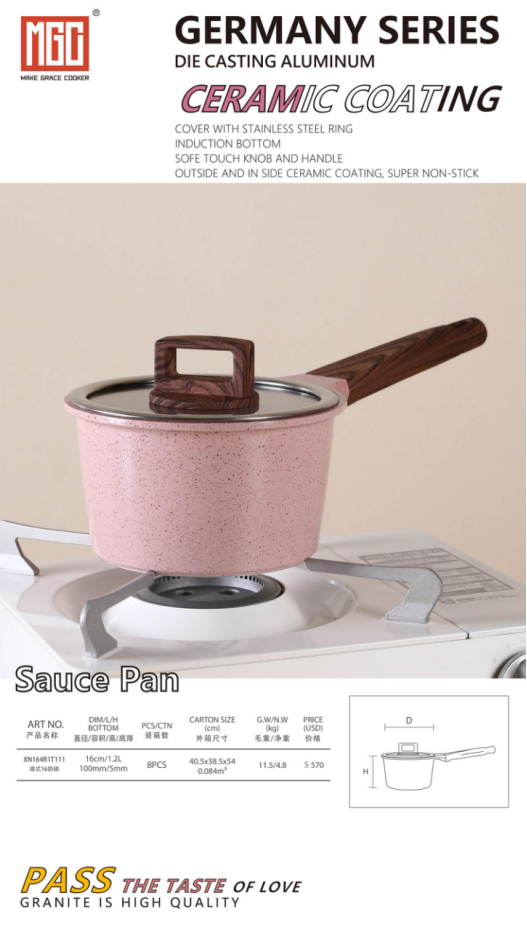 Germany Series-Pink-Sauce Pan